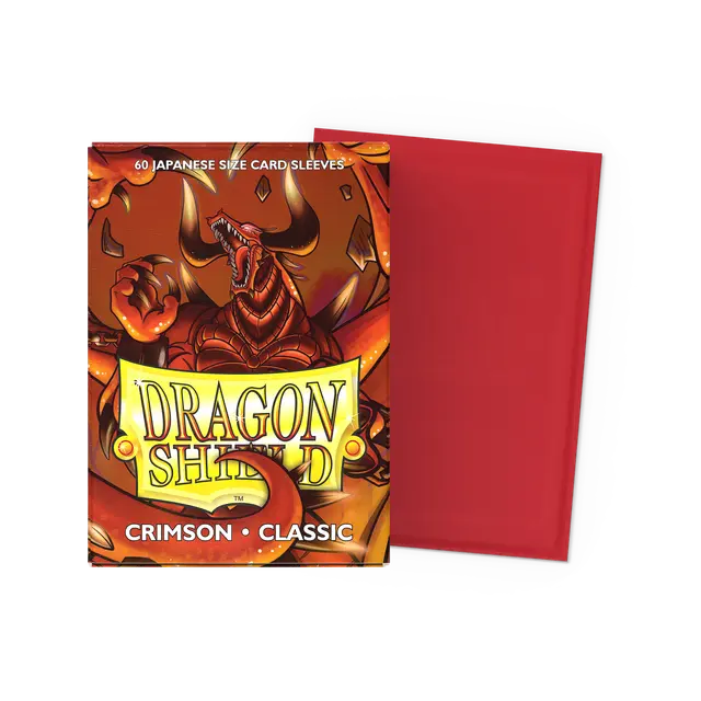 Dragon Shield: Crimson Classic Japanese Size 60ct Sleeves