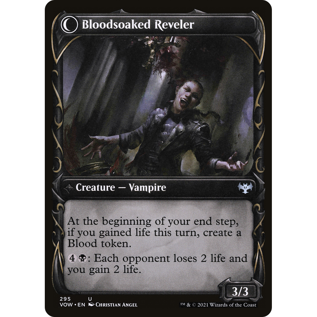 Restless Bloodseeker (Showcase) (VOW-295) - Innistrad: Crimson Vow: (Showcase, Double Faced Transform)