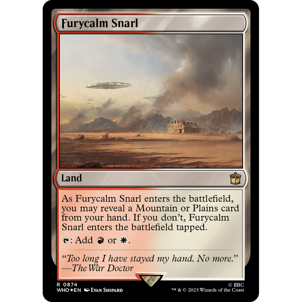 Furycalm Snarl (Surge Foil) (WHO-874) - Doctor Who Foil