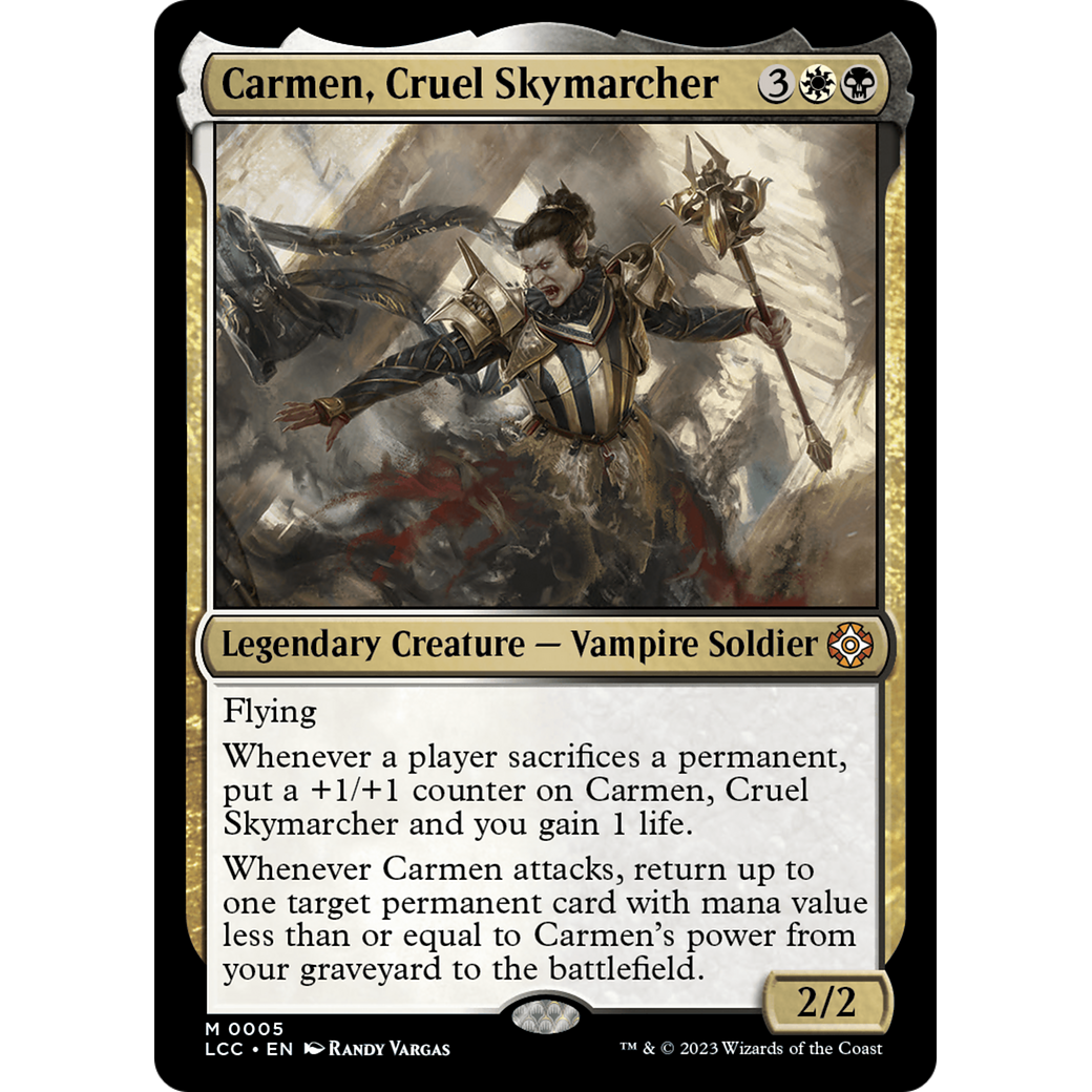 Carmen, Cruel Skymarcher (LCC-005) - The Lost Caverns of Ixalan Commander