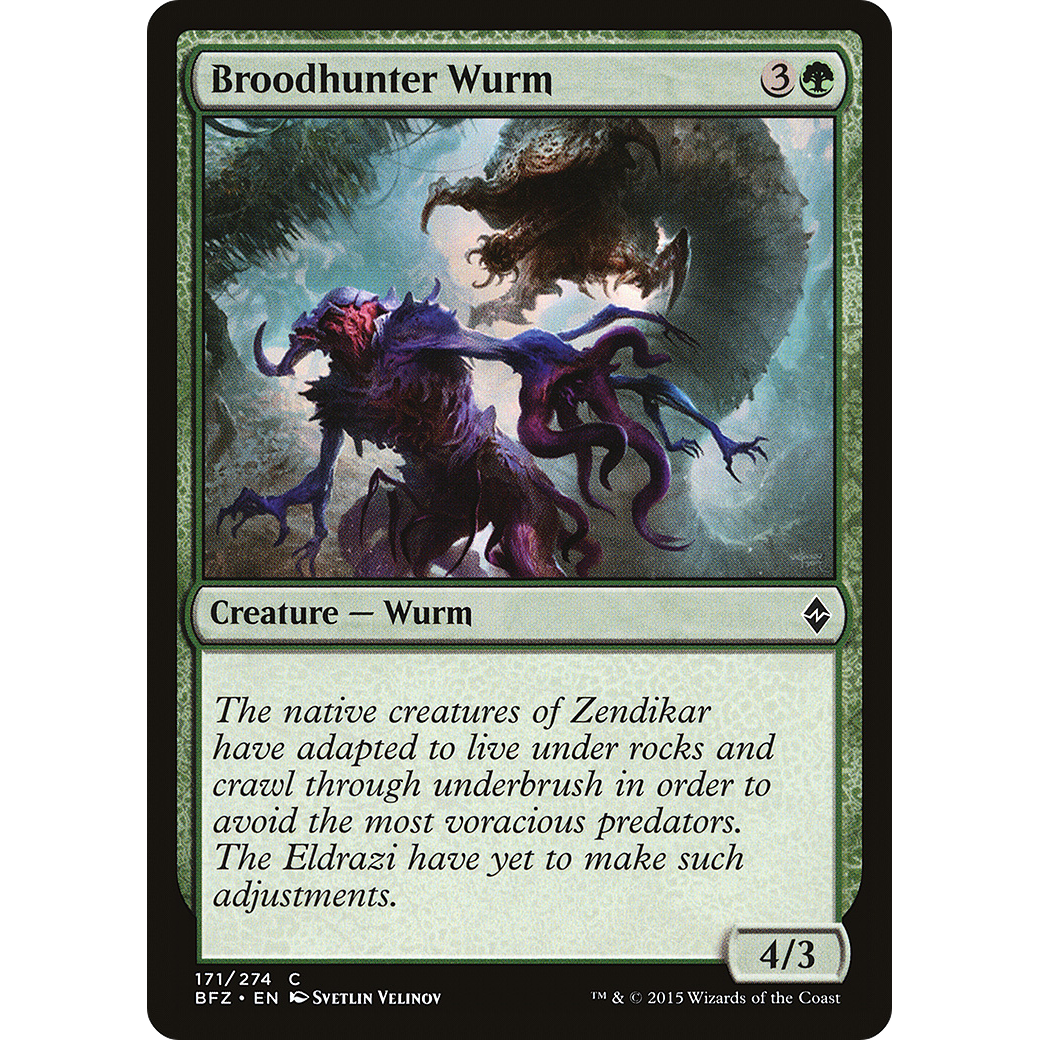 Broodhunter Wurm (BFZ-171) - Battle for Zendikar Foil