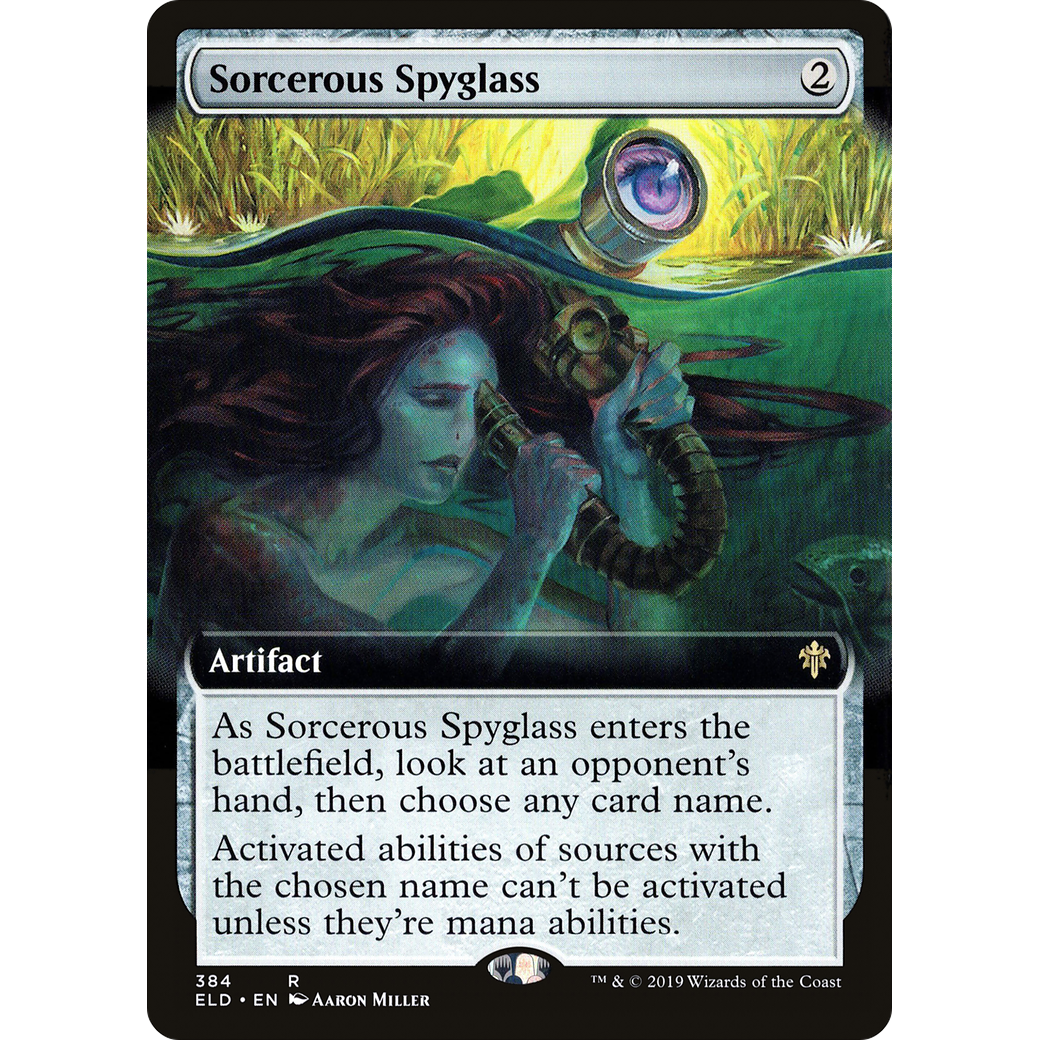 Sorcerous Spyglass (Extended Art) (ELD-384) - Throne of Eldraine: (Extended Art)