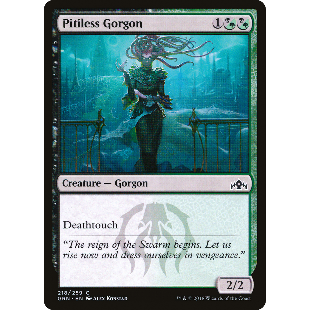 Pitiless Gorgon (GRN-218) - Guilds of Ravnica Foil