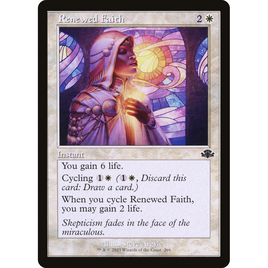 Renewed Faith (Retro Frame) (DMR-269) - Dominaria Remastered Foil