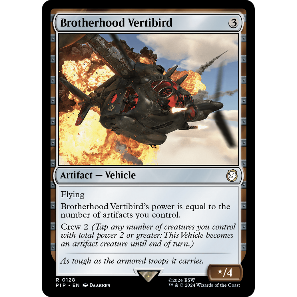 Brotherhood Vertibird (PIP-128) - Fallout Foil