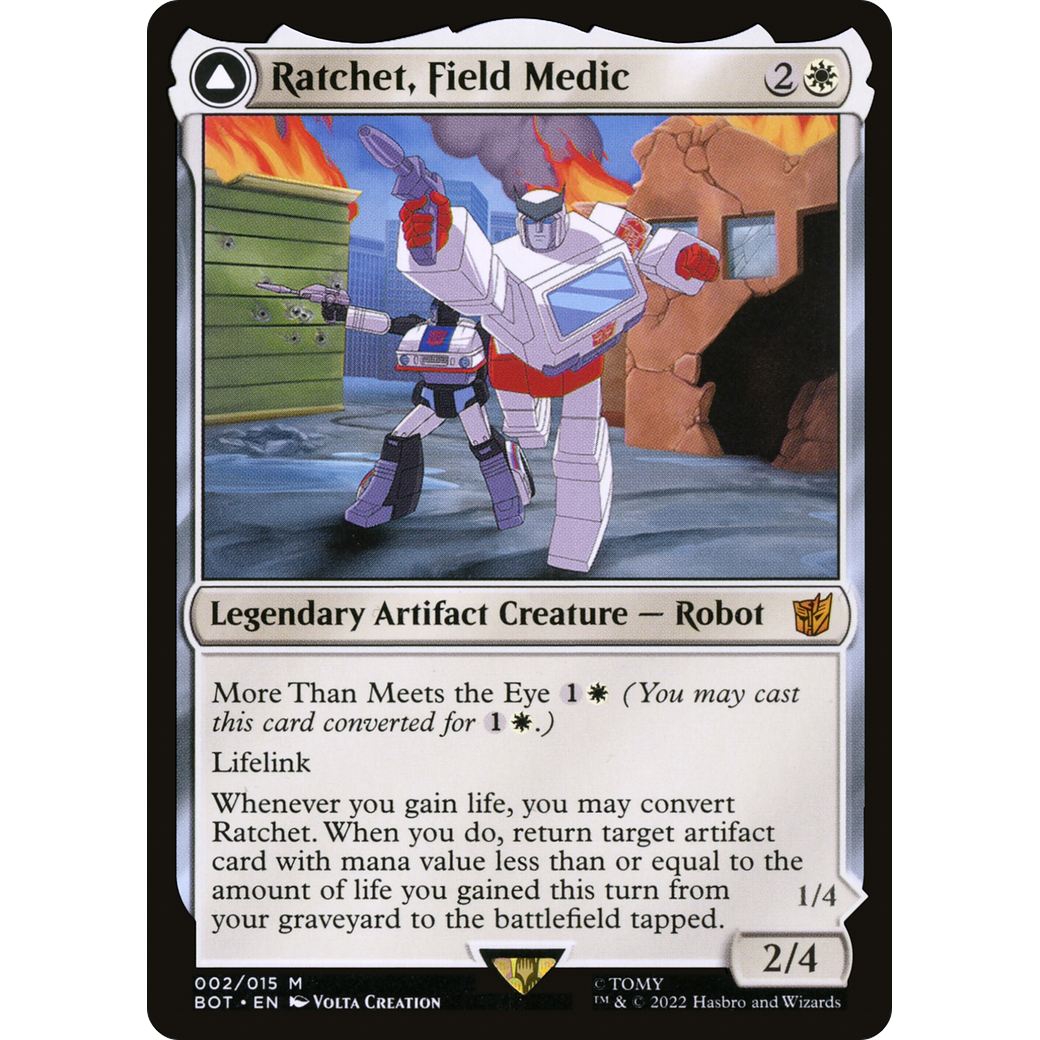 Ratchet, Field Medic (BOT-002) - Transformers: (convertdfc)