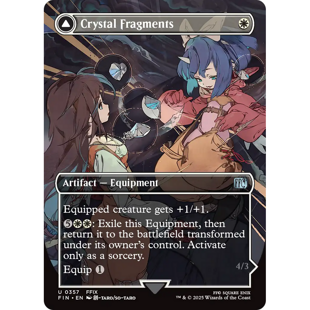 Crystal Fragments // Summon: Alexander (FIN-357) - FINAL FANTASY: (enchantment) (Borderless) Foil