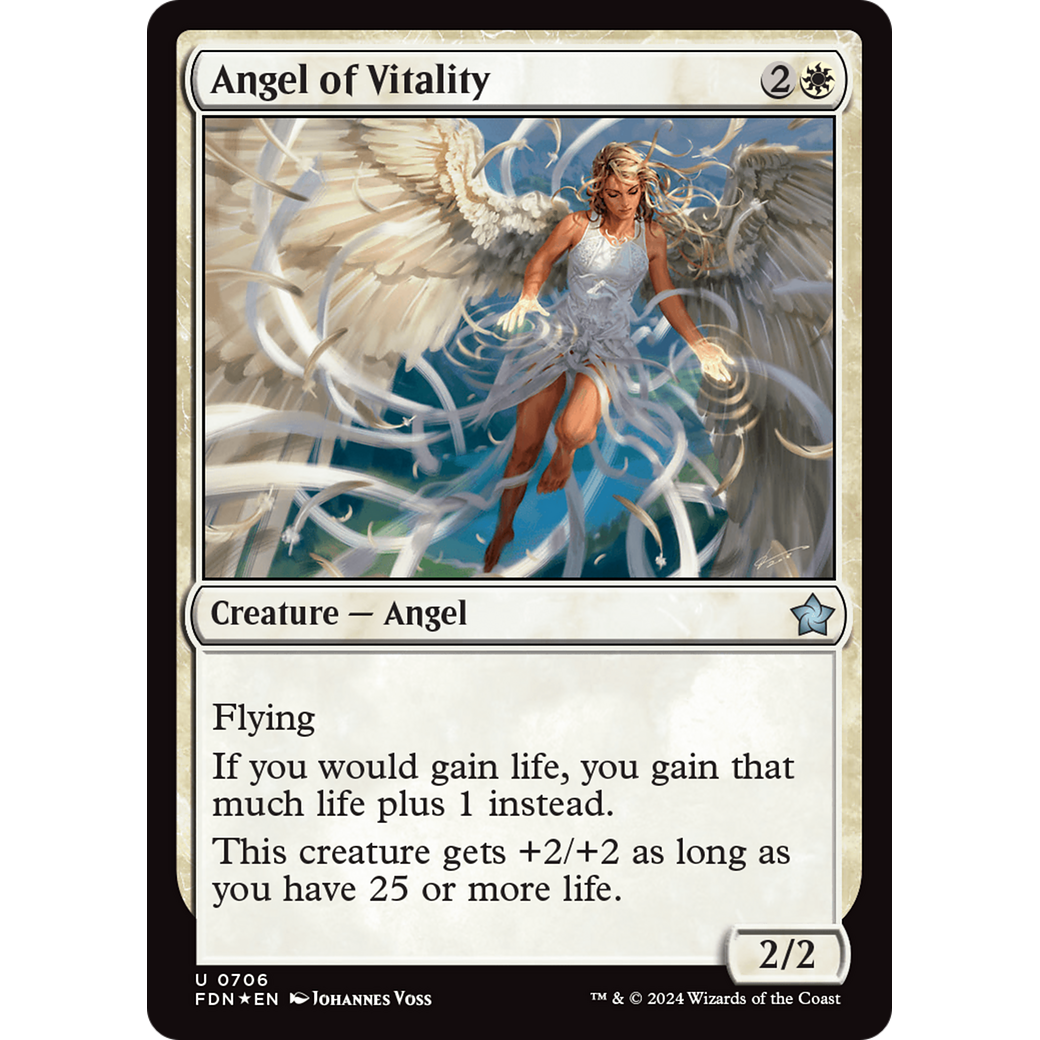 Angel of Vitality (FDN-706) - Foundations Foil
