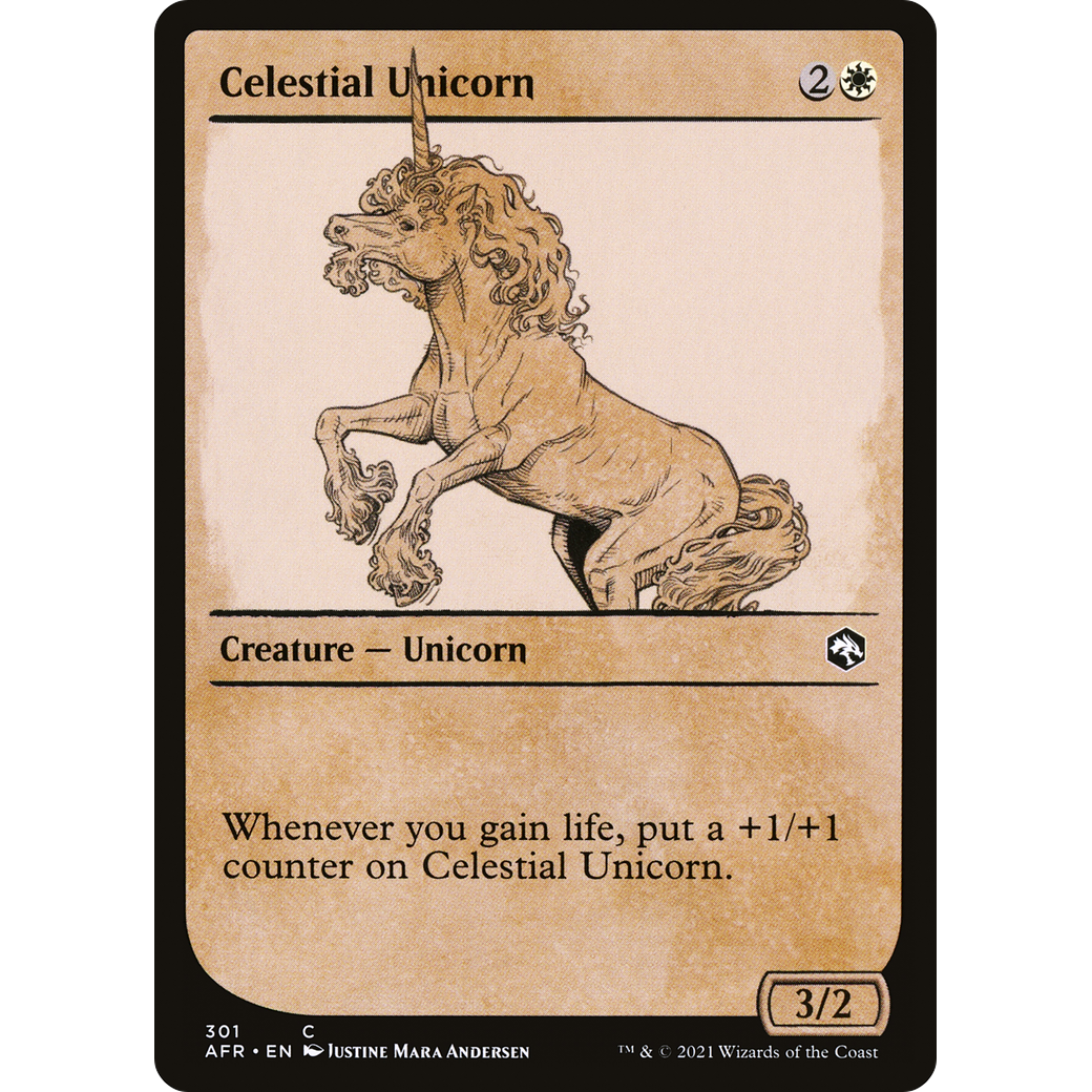 Celestial Unicorn (Showcase) (AFR-301) - Adventures in the Forgotten Realms: (Showcase)