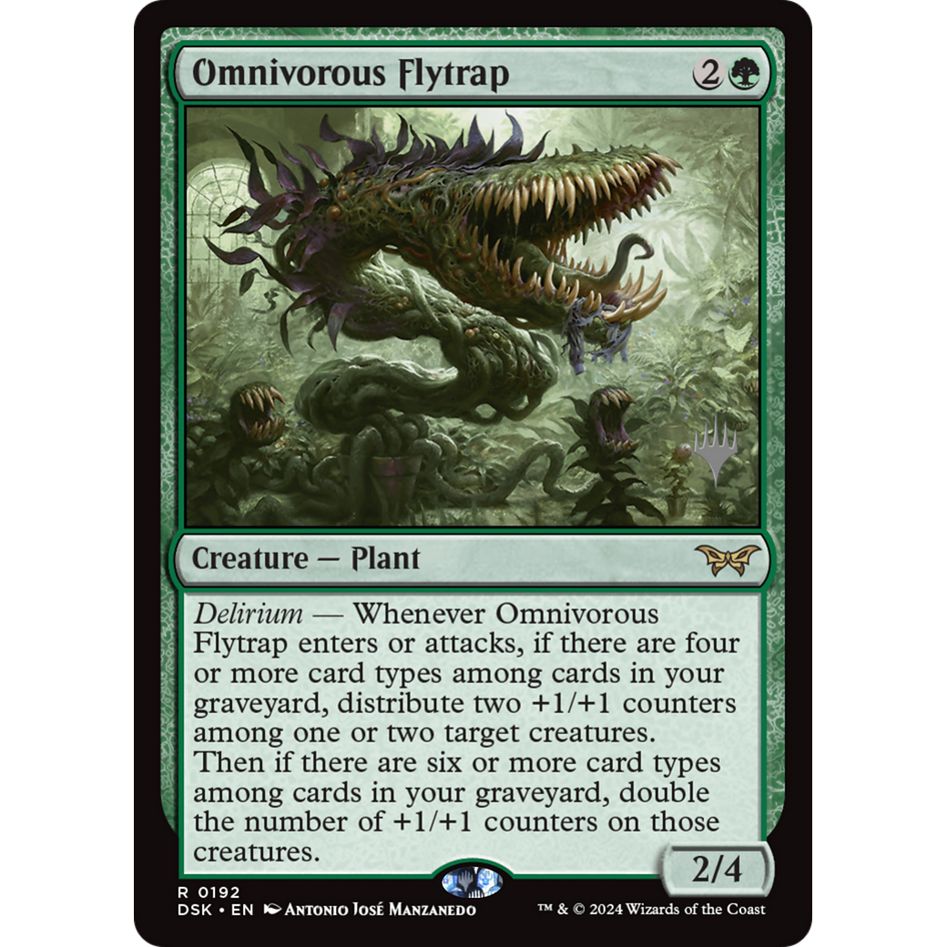 Omnivorous Flytrap (PPDSK-192P) - Duskmourn: House of Horror Promos Foil