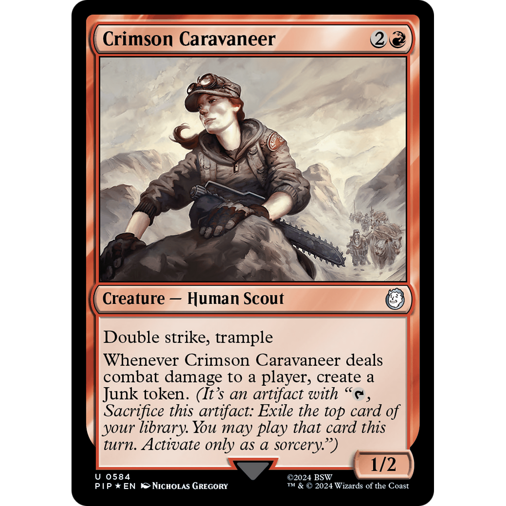 Crimson Caravaneer (PIP-584) - Fallout Foil