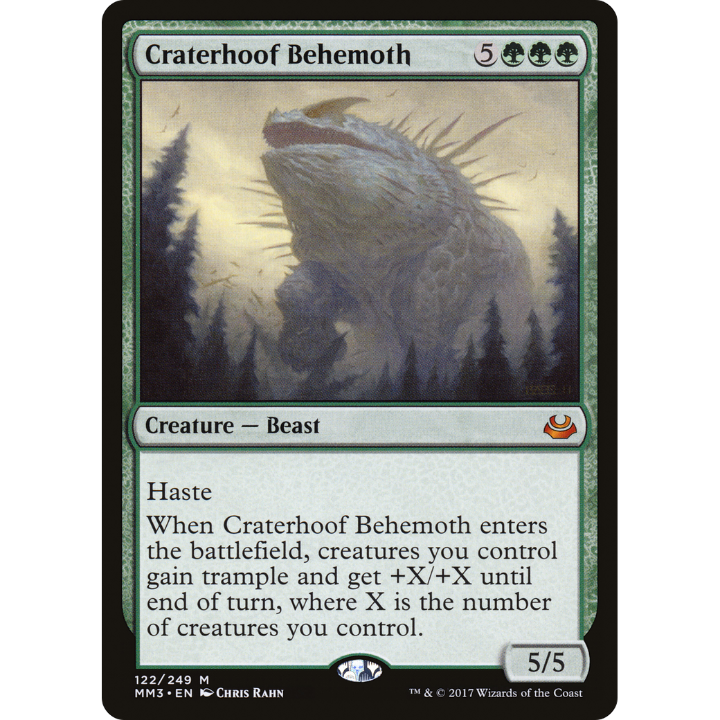 Craterhoof Behemoth (MM3-122) - Modern Masters 2017 Foil