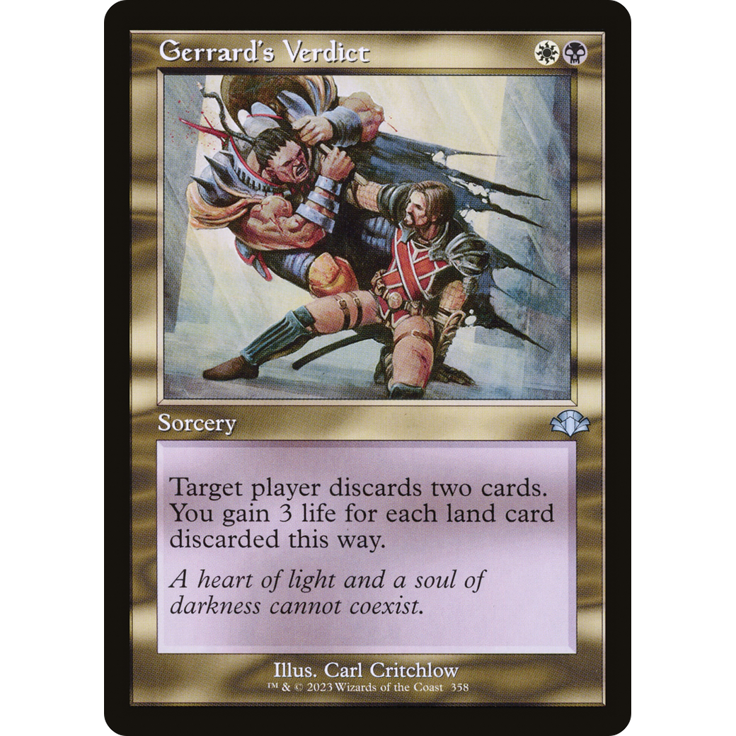 Gerrard's Verdict (Retro Frame) (DMR-358) - Dominaria Remastered Foil