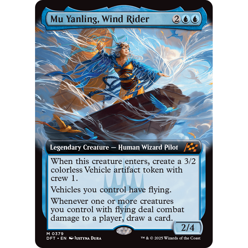 Mu Yanling, Wind Rider (DFT-379) - Aetherdrift: (Extended Art)