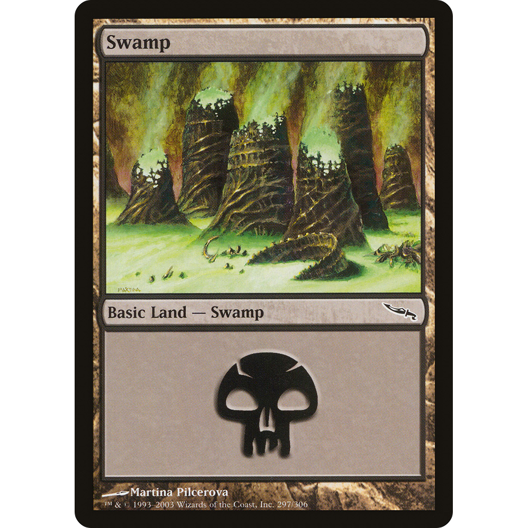 Swamp (297) (MRD-297) - Mirrodin Foil