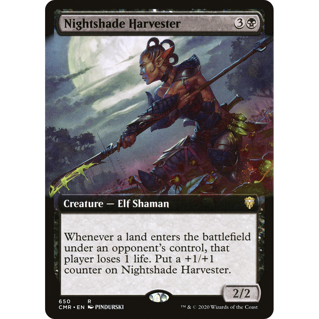 Nightshade Harvester (Extended Art) (CMR-650) - Commander Legends: (Extended Art) Foil