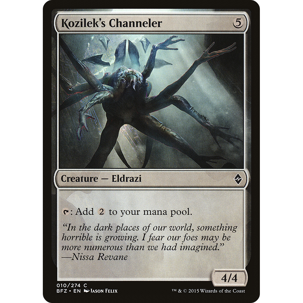 Kozilek's Channeler (BFZ-010) - Battle for Zendikar Foil
