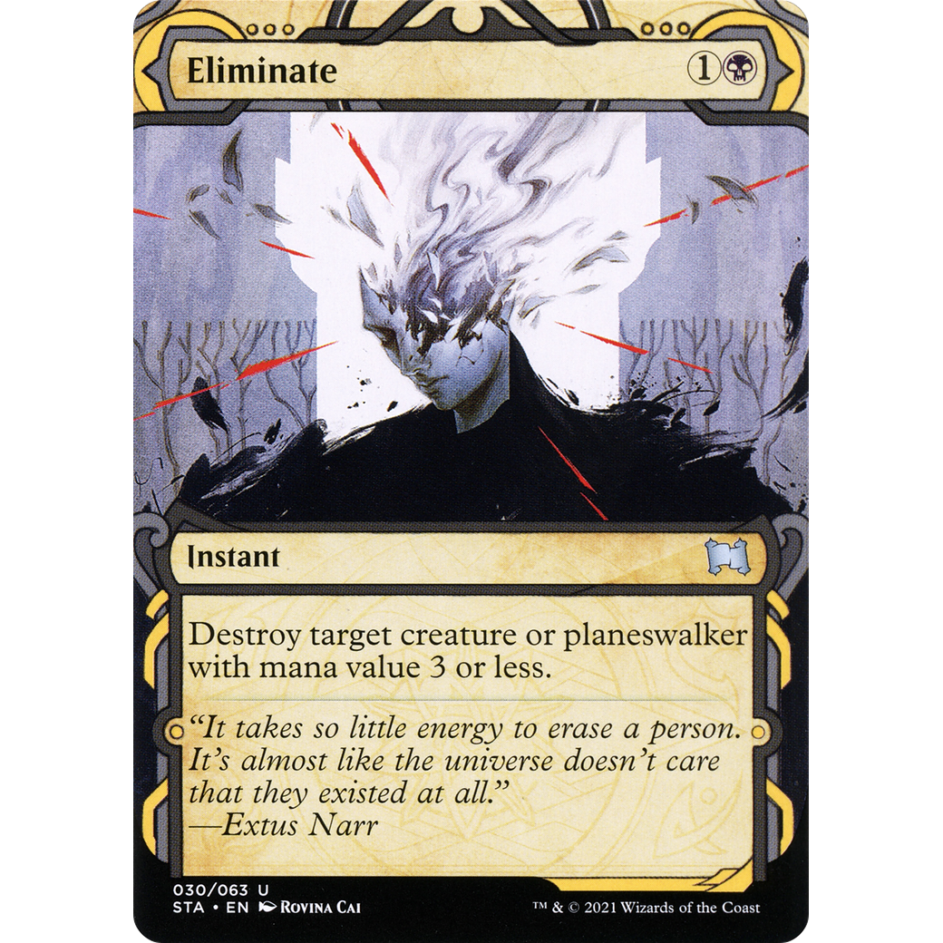 Eliminate (STA-030) - Strixhaven Mystical Archive: (Showcase) (Borderless) Foil