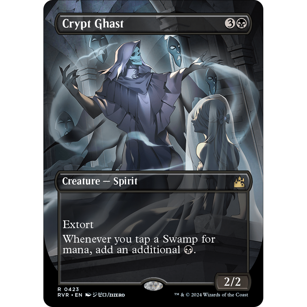 Crypt Ghast (RVR-423) - Ravnica Remastered (Borderless) Foil