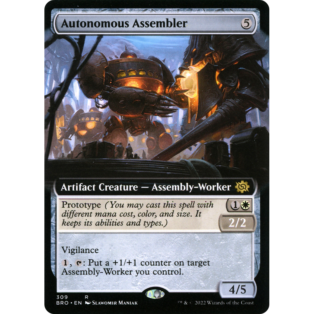 Autonomous Assembler (Extended Art) (BRO-309) - The Brothers' War: (Extended Art) Foil