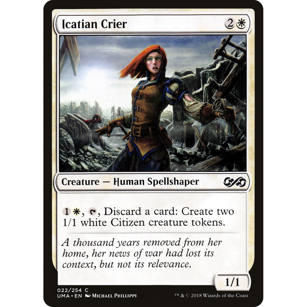 Icatian Crier (UMA-022) - Ultimate Masters Foil
