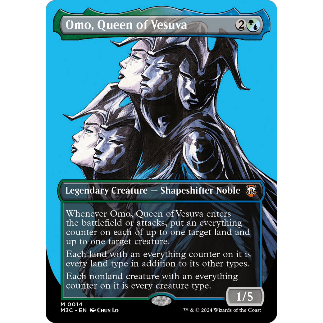 Omo, Queen of Vesuva (M3C-014) - Modern Horizons 3 Commander (Borderless)