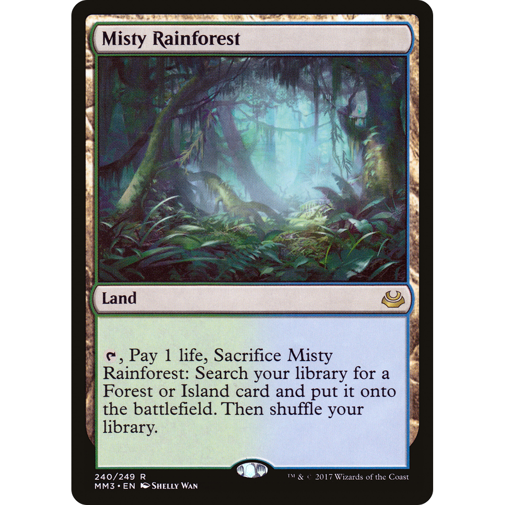 Misty Rainforest (MM3-240) - Modern Masters 2017