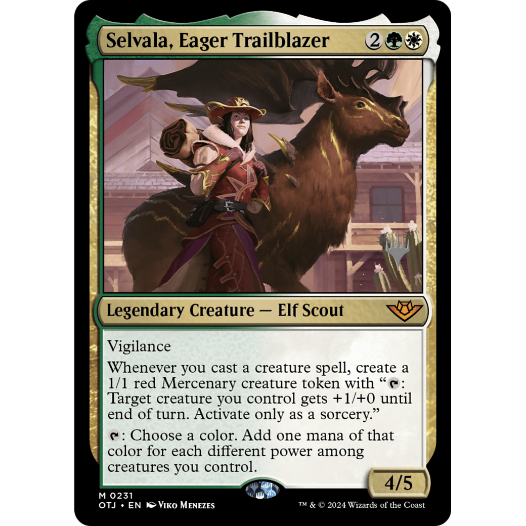 Selvala, Eager Trailblazer (PPOTJ-231P) - Outlaws of Thunder Junction Promos Foil