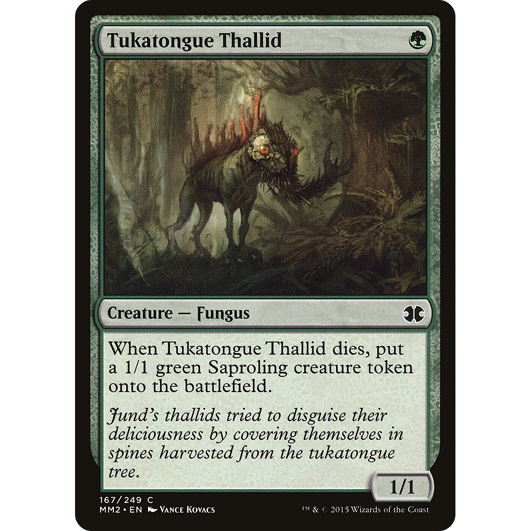 Tukatongue Thallid (MM2-167) - Modern Masters 2015 Foil