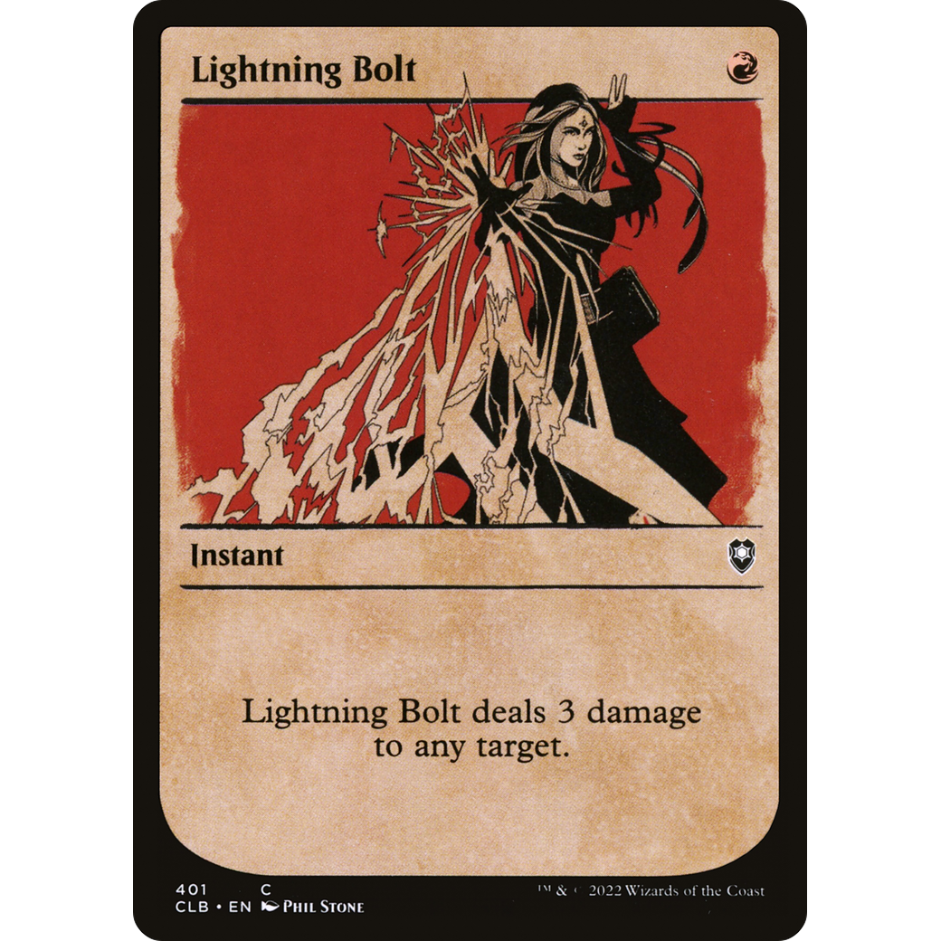 Lightning Bolt (CLB-401) - Commander Legends: Battle for Baldur's Gate: (Showcase) Foil