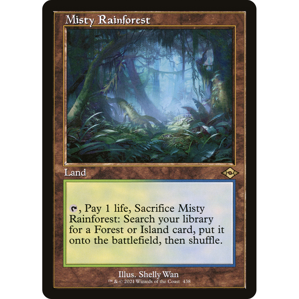 Misty Rainforest (MH2-438) - Modern Horizons 2 Etched Foil