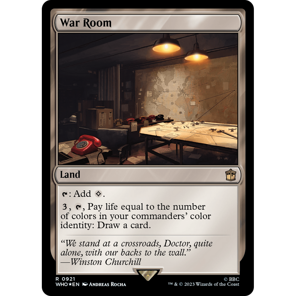 War Room (Surge Foil) (WHO-921) - Doctor Who Foil