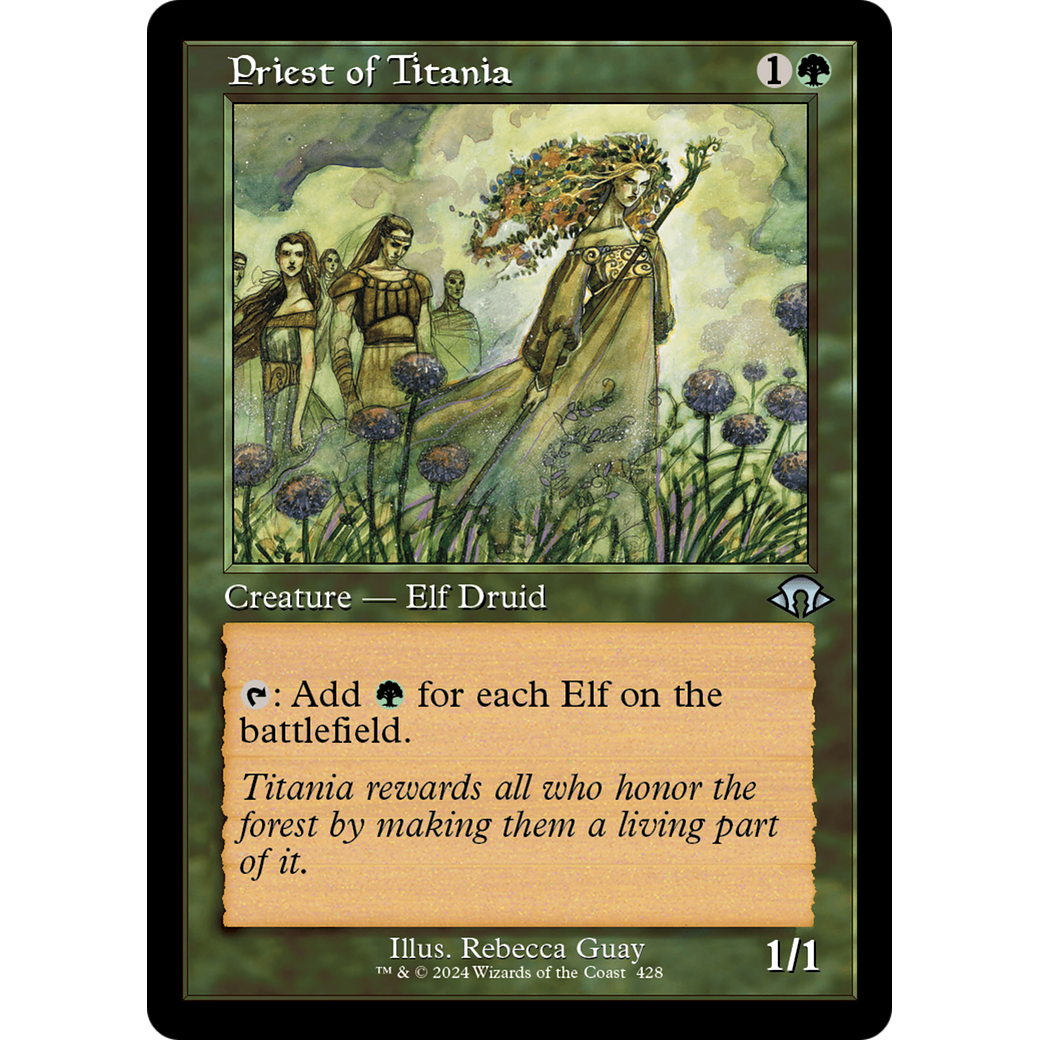 Priest of Titania (MH3-428) - Modern Horizons 3 Foil