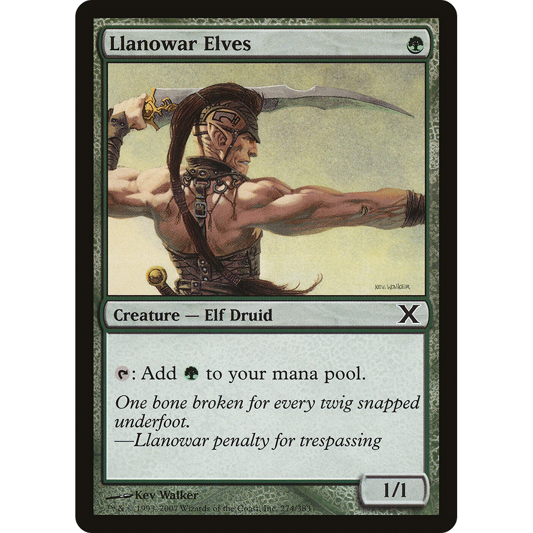 Llanowar Elves (10E-274) - Tenth Edition