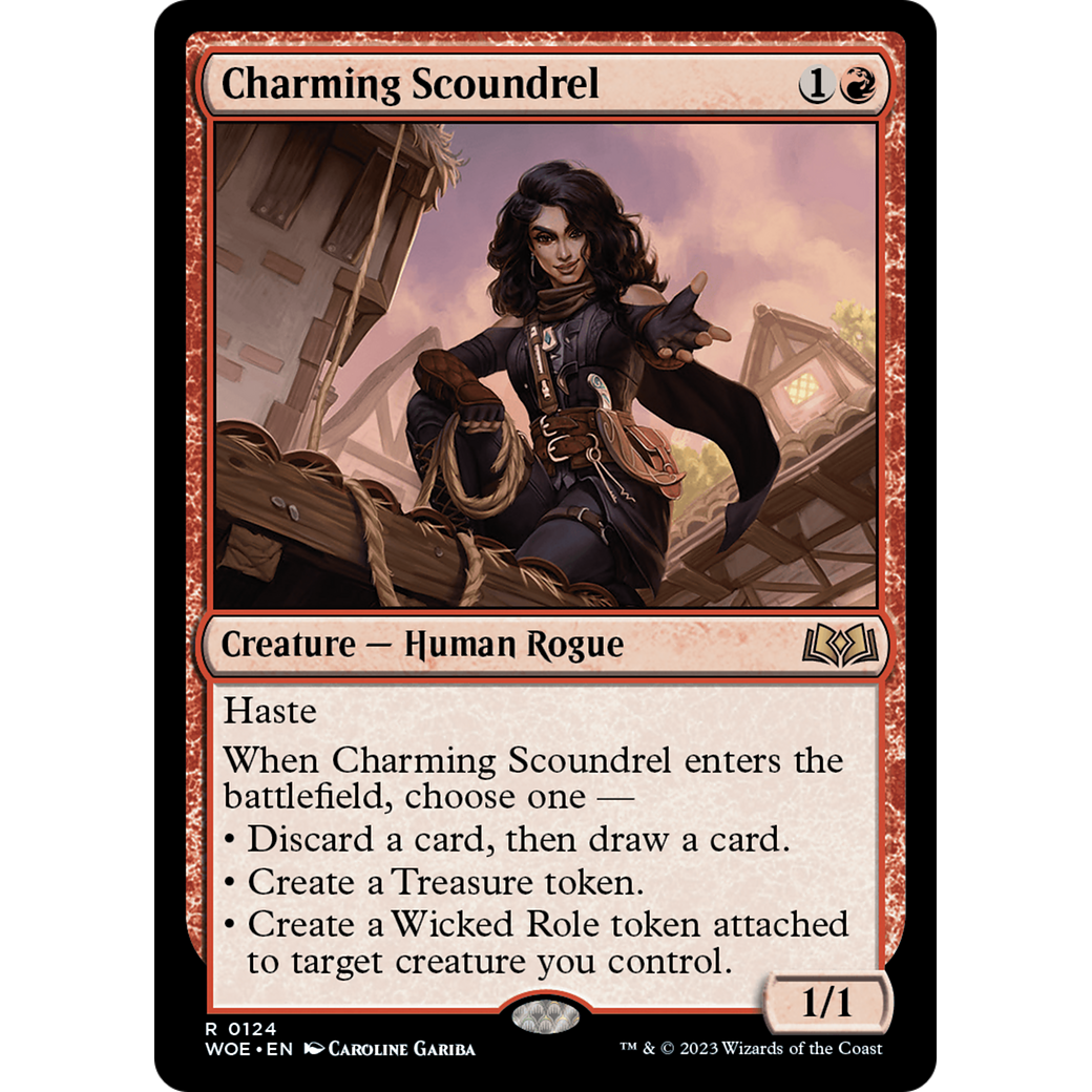 Charming Scoundrel (WOE-124) - Wilds of Eldraine Foil