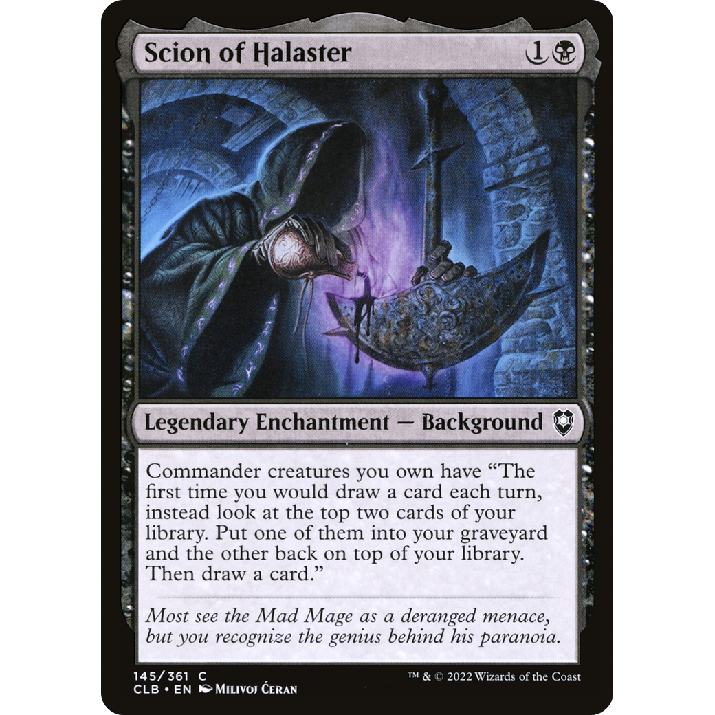 Scion of Halaster (CLB-145) - Commander Legends: Battle for Baldur's Gate Foil