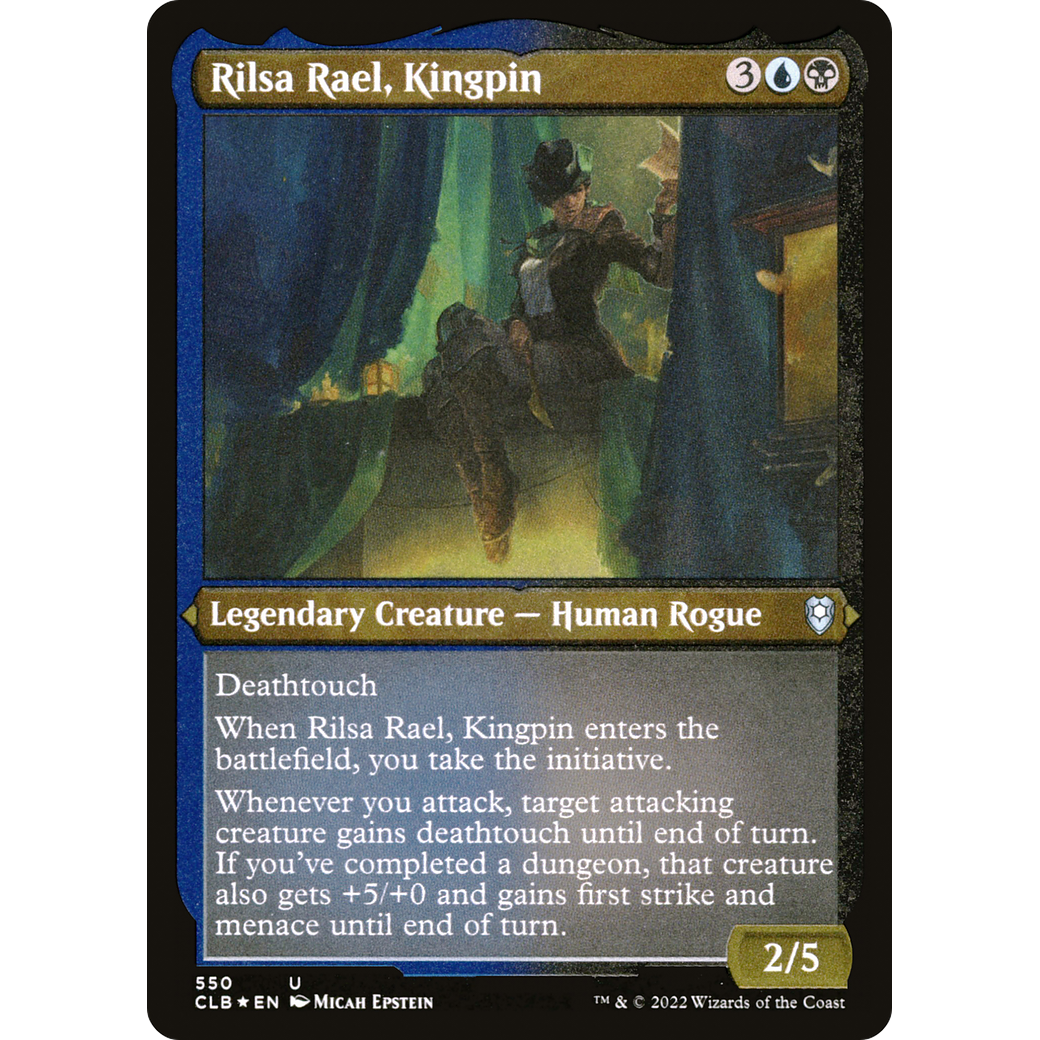 Rilsa Rael, Kingpin (CLB-550) - Commander Legends: Battle for Baldur's Gate Etched Foil