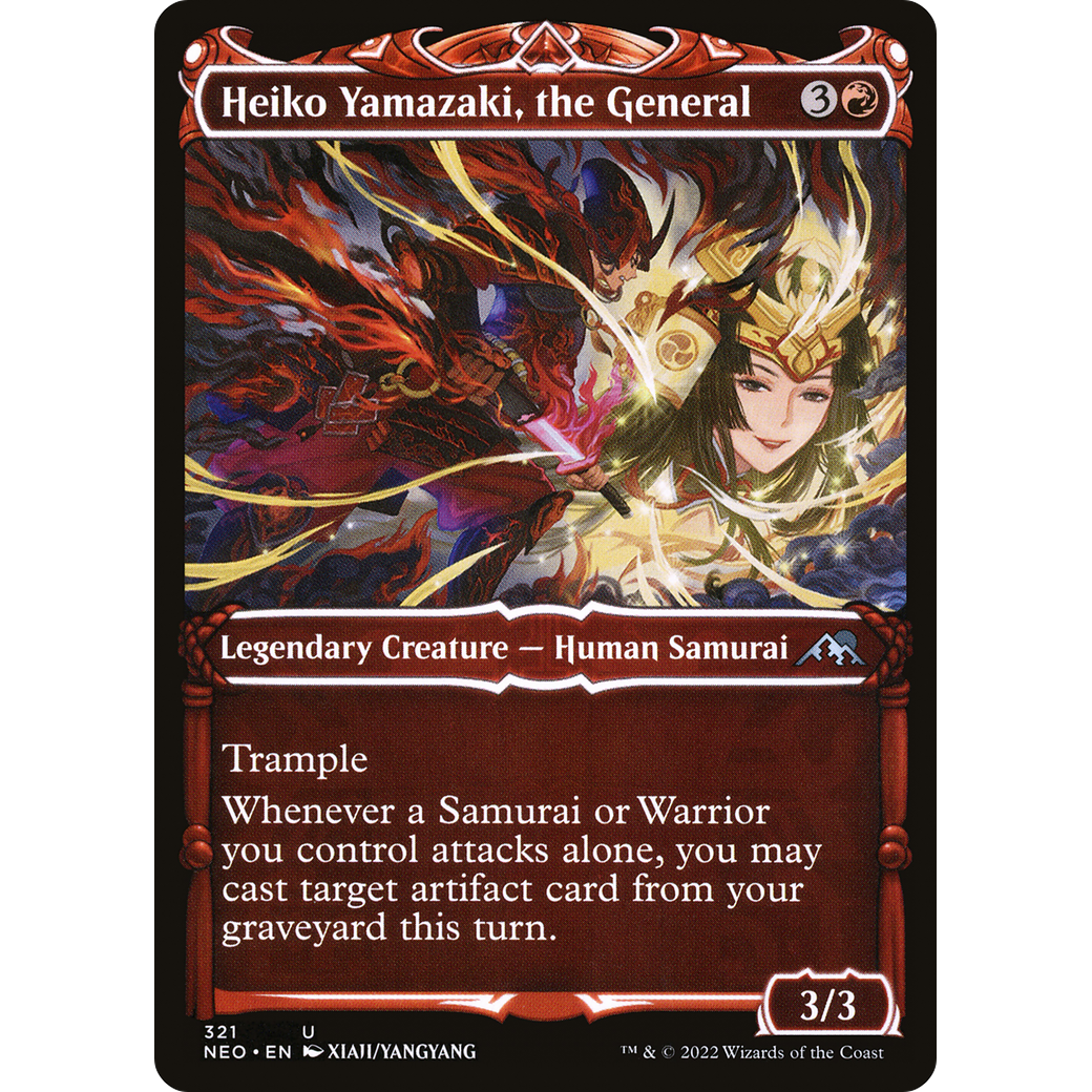 Heiko Yamazaki, the General (NEO-321) - Kamigawa: Neon Dynasty: (Showcase)