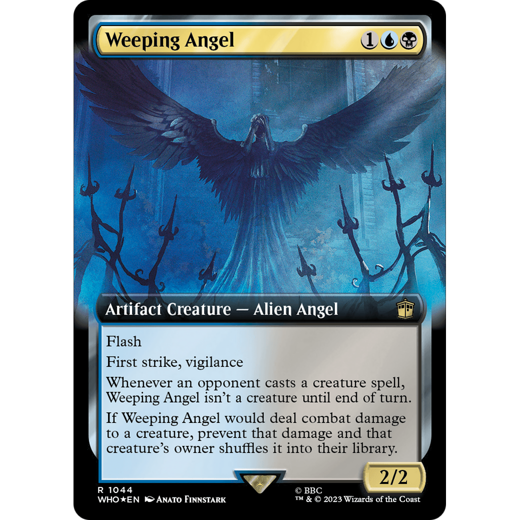 Weeping Angel (Extended Art) (Surge Foil) (WHO-1044) - Doctor Who: (Extended Art) Foil