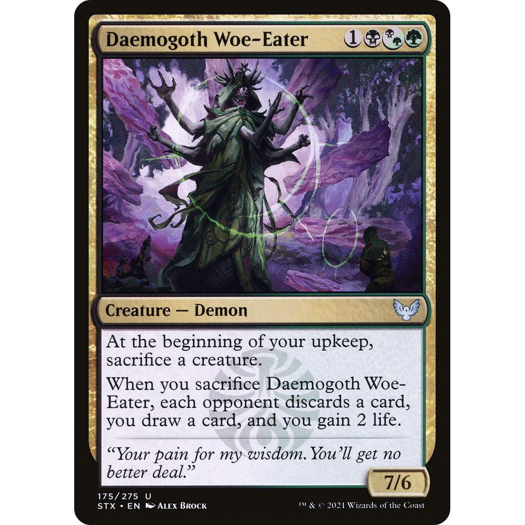 Daemogoth Woe-Eater (STX-175) - Strixhaven: School of Mages Foil