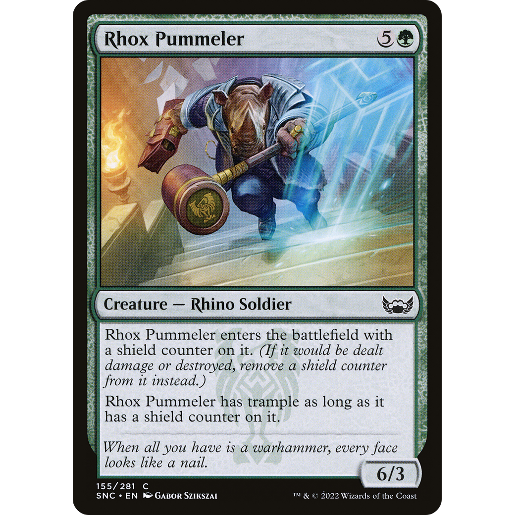 Rhox Pummeler (SNC-155) - Streets of New Capenna Foil