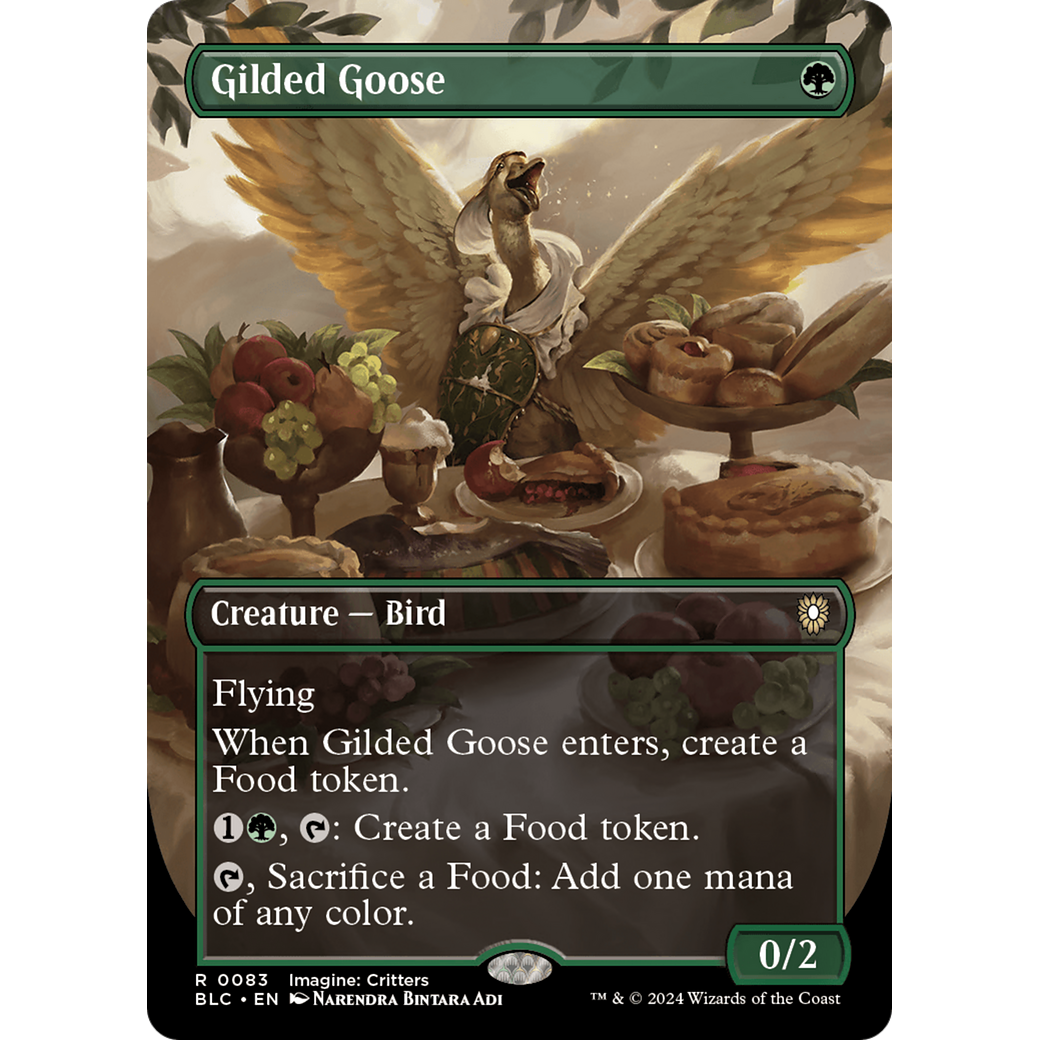 Gilded Goose (BLC-083) - Bloomburrow Commander (Borderless)
