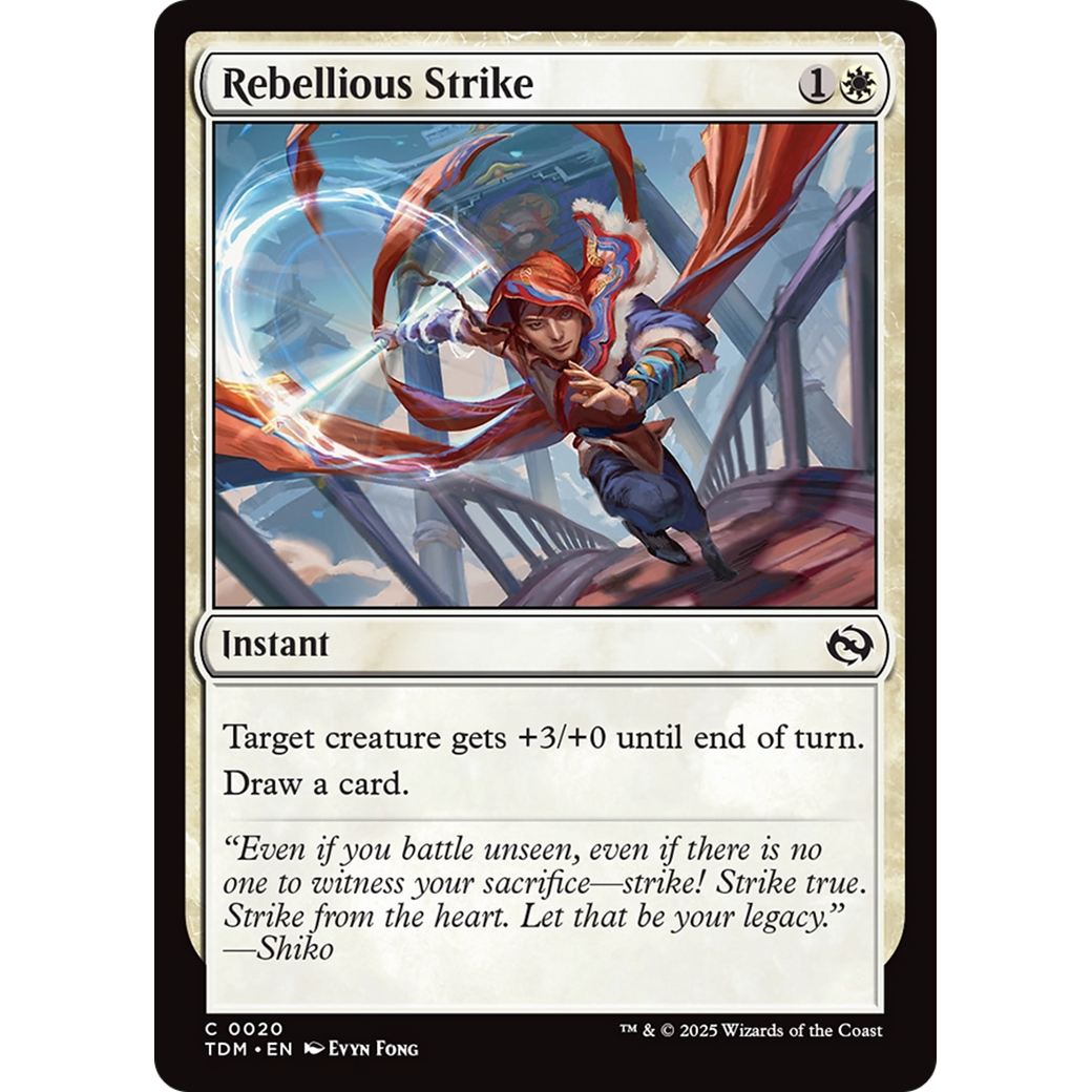 Rebellious Strike (TDM-020) - Tarkir: Dragonstorm Foil