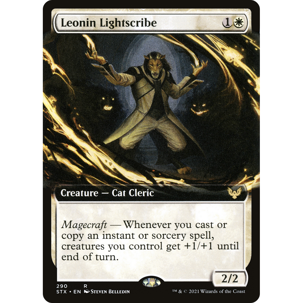 Leonin Lightscribe (Extended Art) (STX-290) - Strixhaven: School of Mages: (Extended Art)