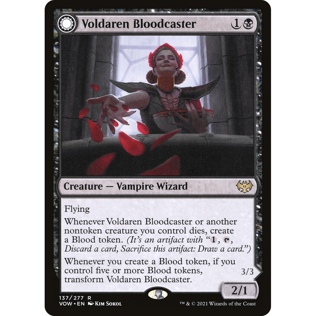 Voldaren Bloodcaster (VOW-137) - Innistrad: Crimson Vow: (Double Faced Transform)