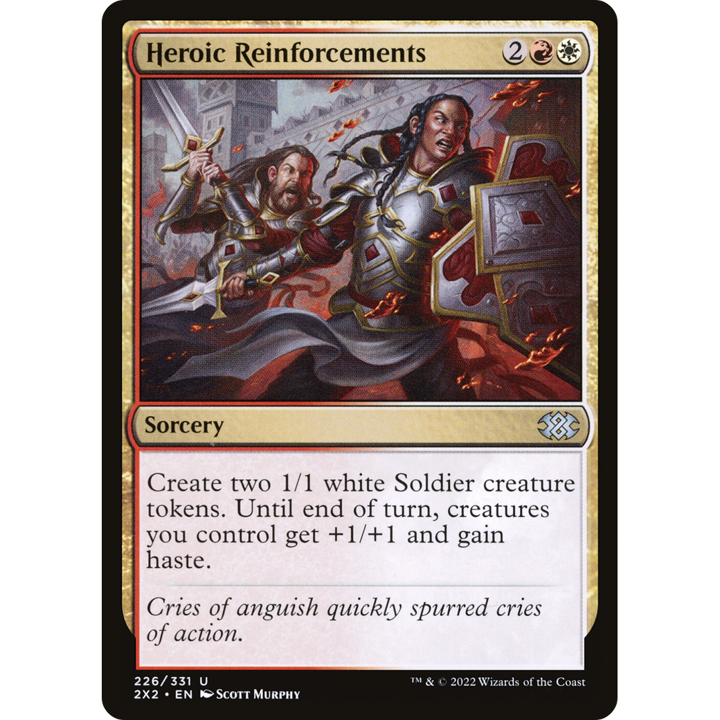 Heroic Reinforcements (2X2-226) - Double Masters 2022 Foil