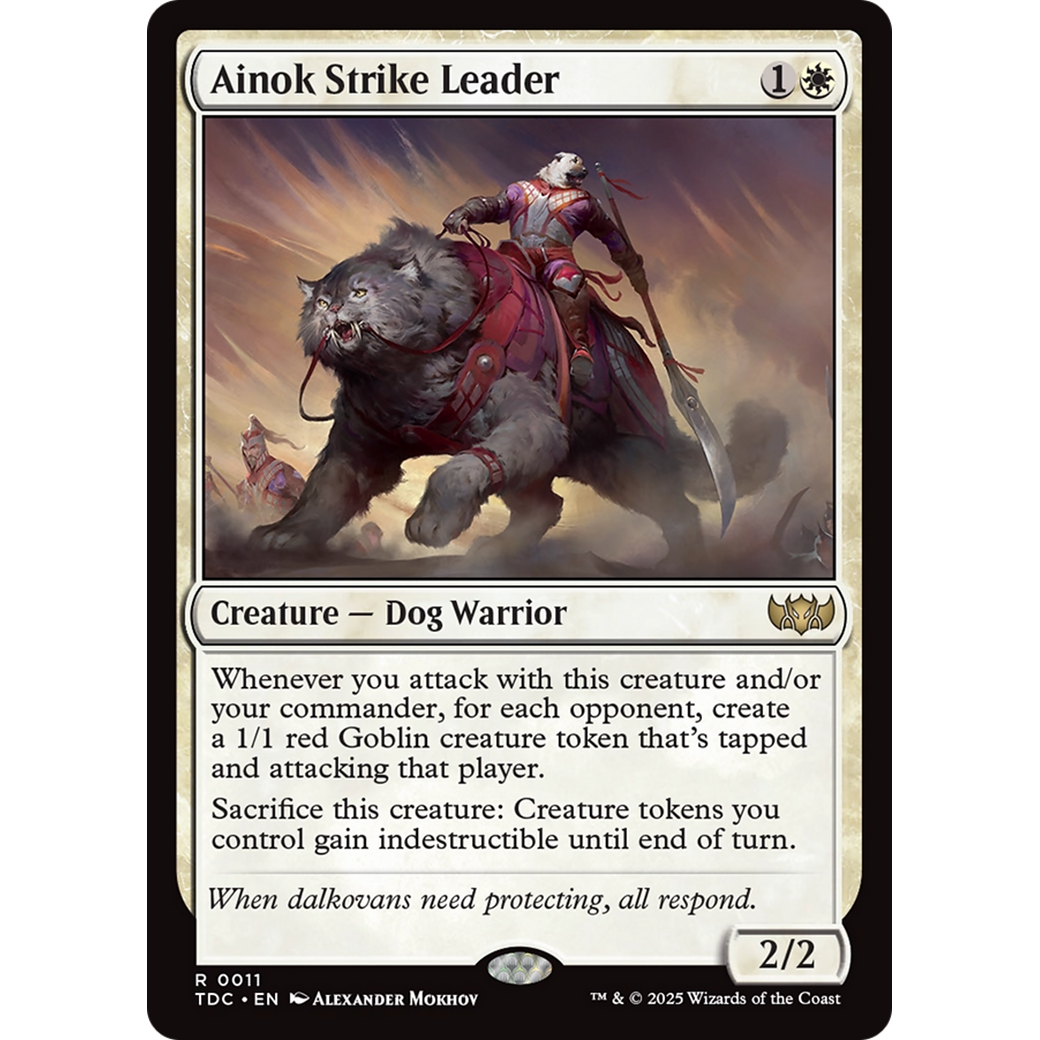 Ainok Strike Leader (TDC-011) - Commander: Tarkir: Dragonstorm