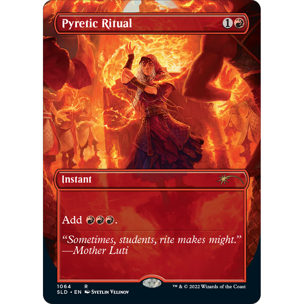 Pyretic Ritual (SLD-1064) - Secret Lair Drop (Borderless) Foil