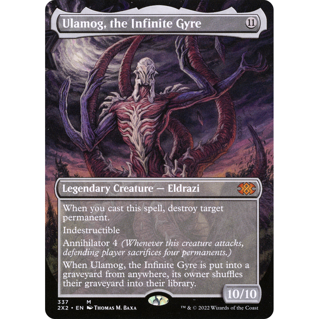 Ulamog, the Infinite Gyre (Borderless) (2X2-337) - Double Masters 2022 (Borderless)