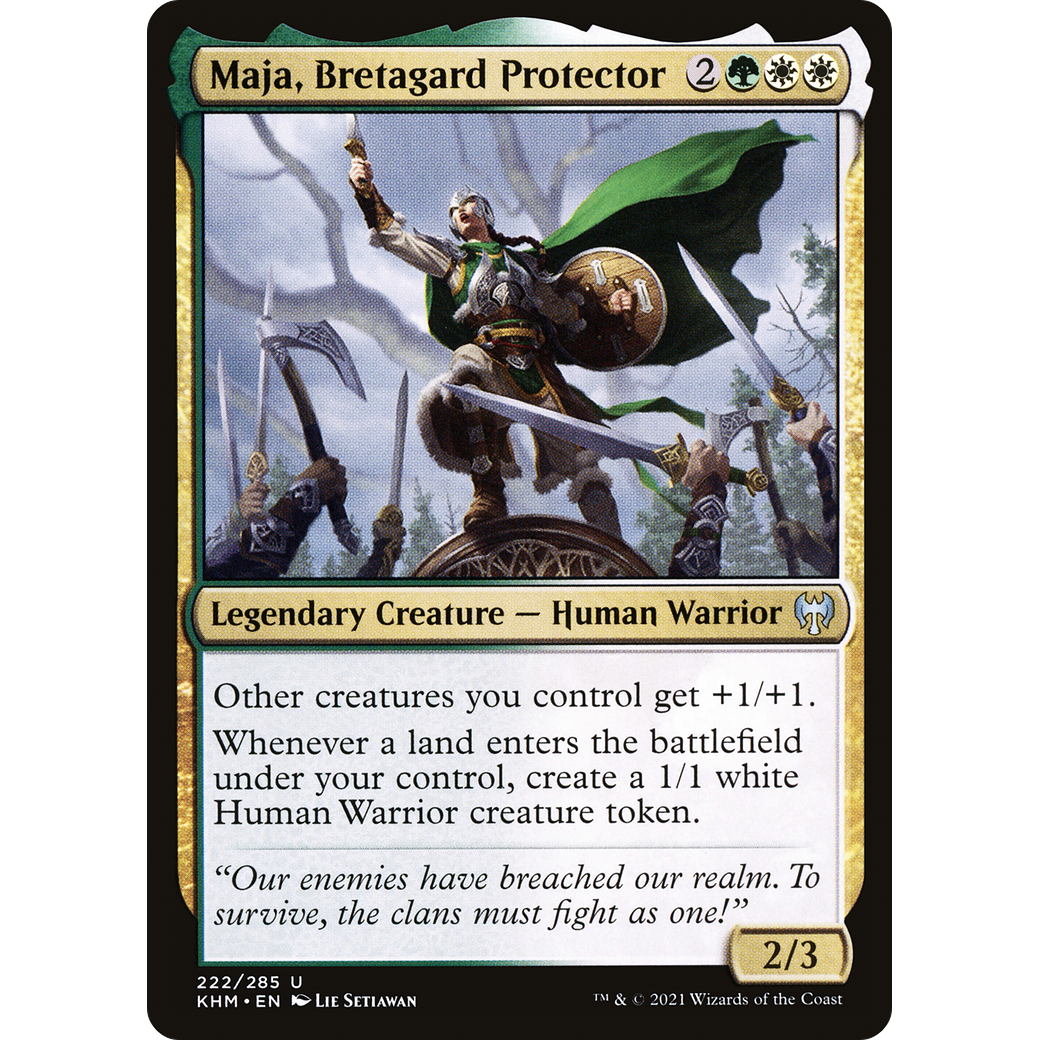 Maja, Bretagard Protector (KHM-222) - Kaldheim Foil